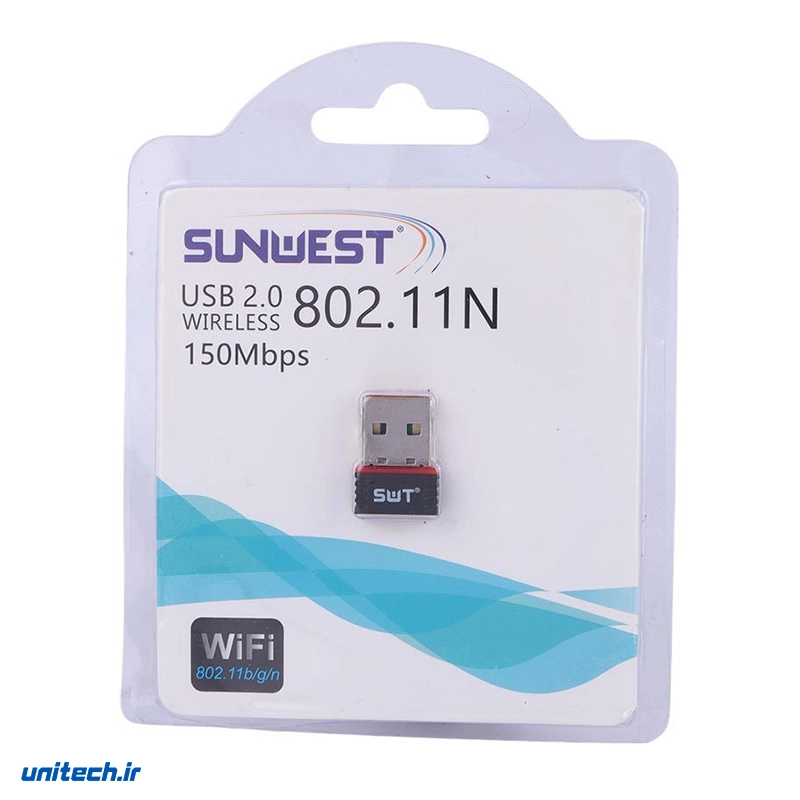 کارت شبکه بی سیم سان وست مدل 802.11N 150Mbps1